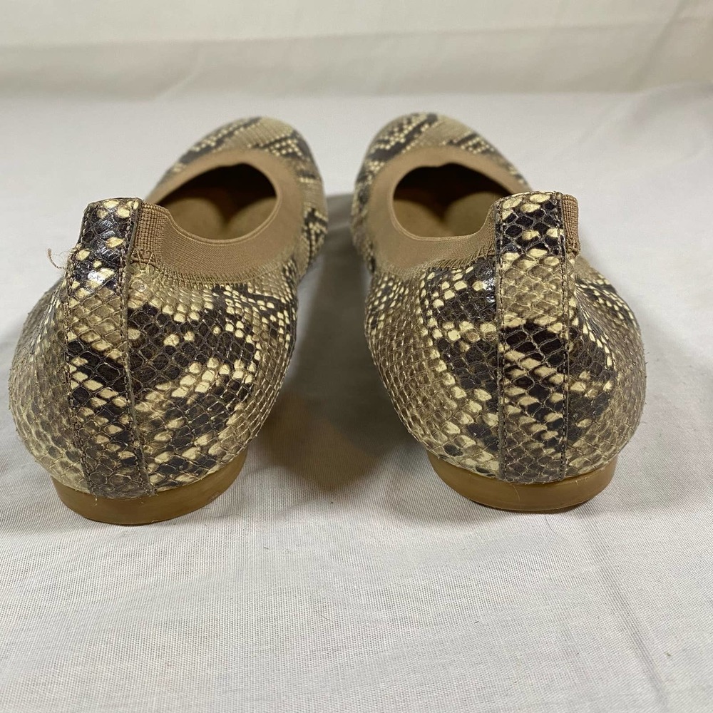 Stewart Weitzman Python Leather 9 1/2 Womens Ball… - image 5